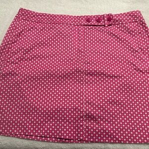 J. Crew Pink Polka Dot Mini Skirt Casual